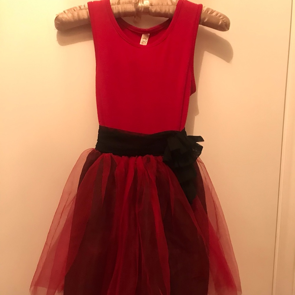 Sweetest red & black dance or party dress